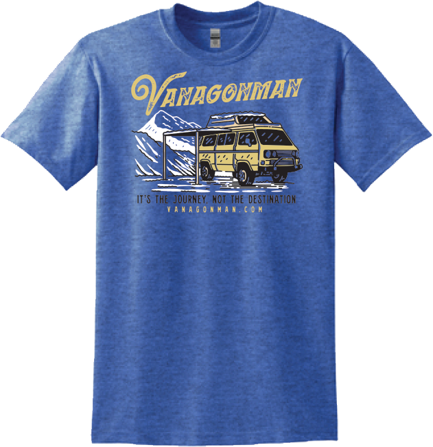 Vanagon Winter Shirt Blue – VanagonMan.com